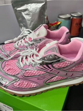 Bottega Veneta Orbit Pink Sneakers